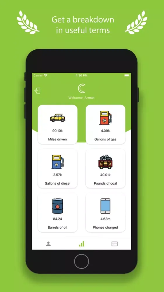 Carbon - Track Your Footprint स्क्रीनशॉट