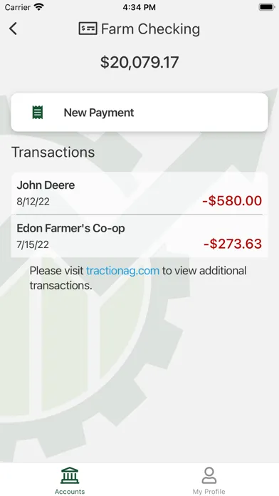 Traction Wallet Screenshots