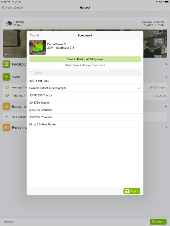 Capturas de tela do Traction Mobile iPad 