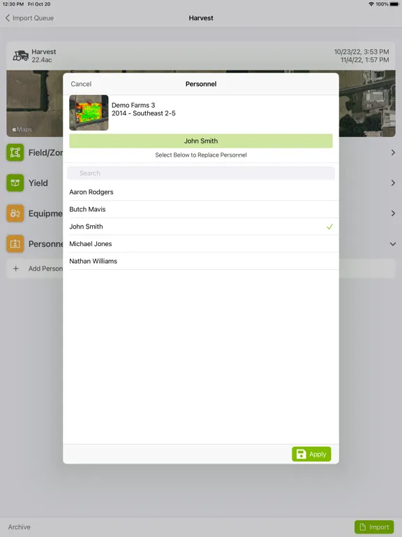 Capturas de tela do Traction Mobile iPad 