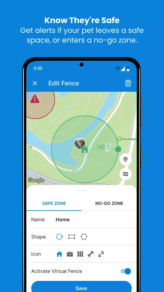 Capturas de tela do Tractive GPS
