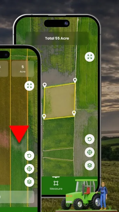 Tangkapan skrin Tractor GPS Field Guidance ™