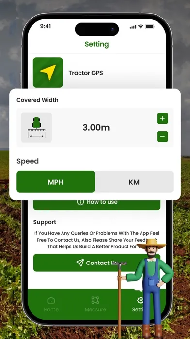 Tangkapan skrin Tractor GPS Field Guidance ™