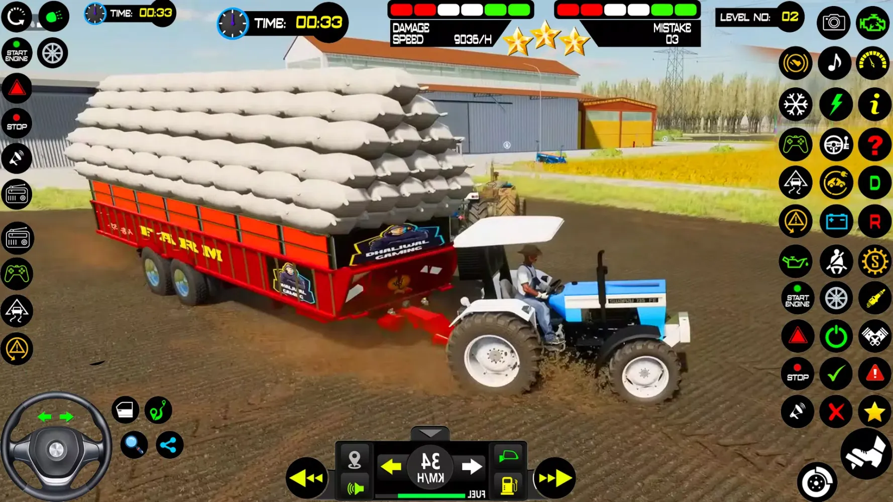 Ảnh chụp màn hình của Cargo Tractor Driving 3d Game