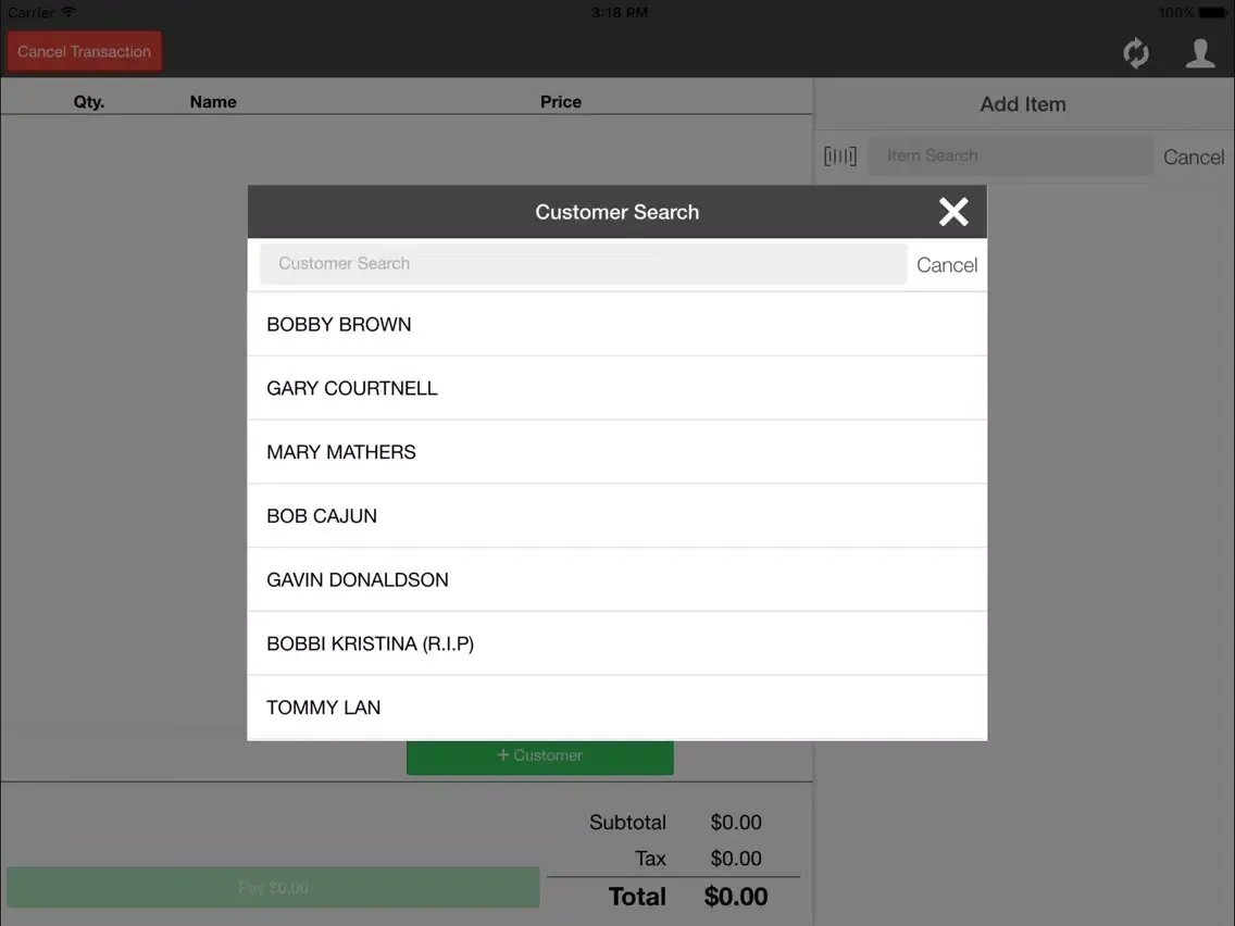 Zrzuty ekranu Tract POS - Point of Sale iPad 