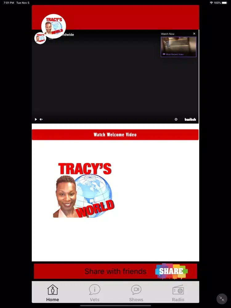 Tracy's World iPad  स्क्रीनशॉट