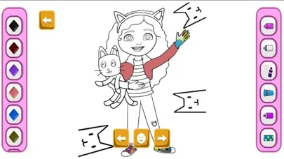 Dolls Doodle Coloring stickers Ekran Görüntüleri