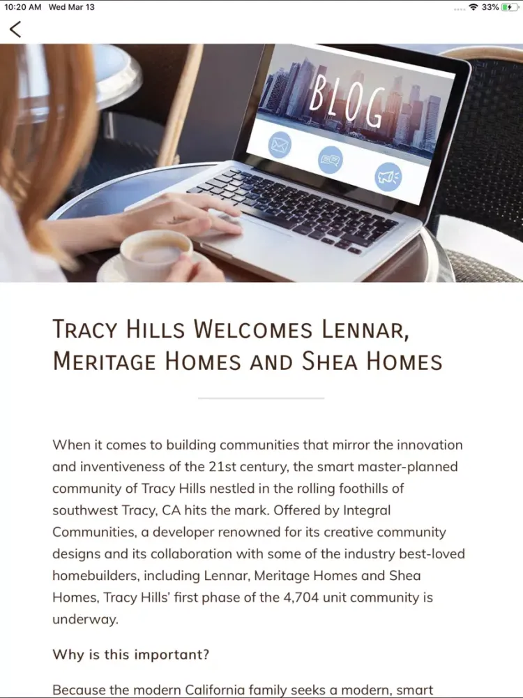 Tracy Hills iPad  Ekran Görüntüleri