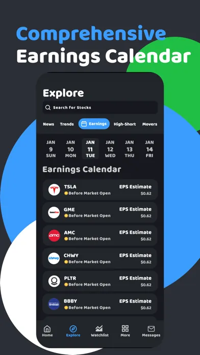 ภาพหน้าจอของ Uptick Finance: Stock Chat