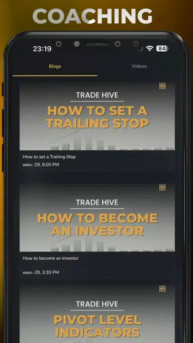 Captures d'écran de Trade Hive Signals