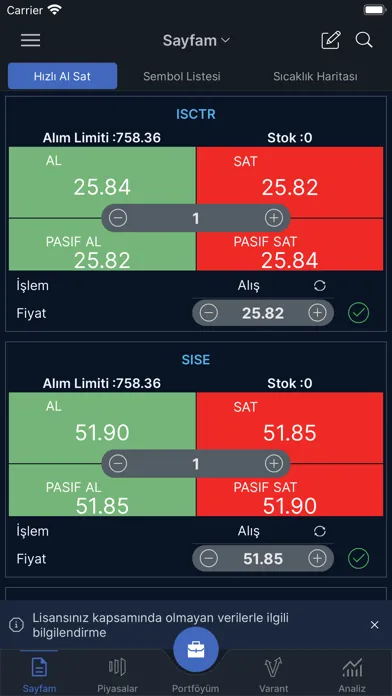 Zrzuty ekranu TradeMaster Mobile
