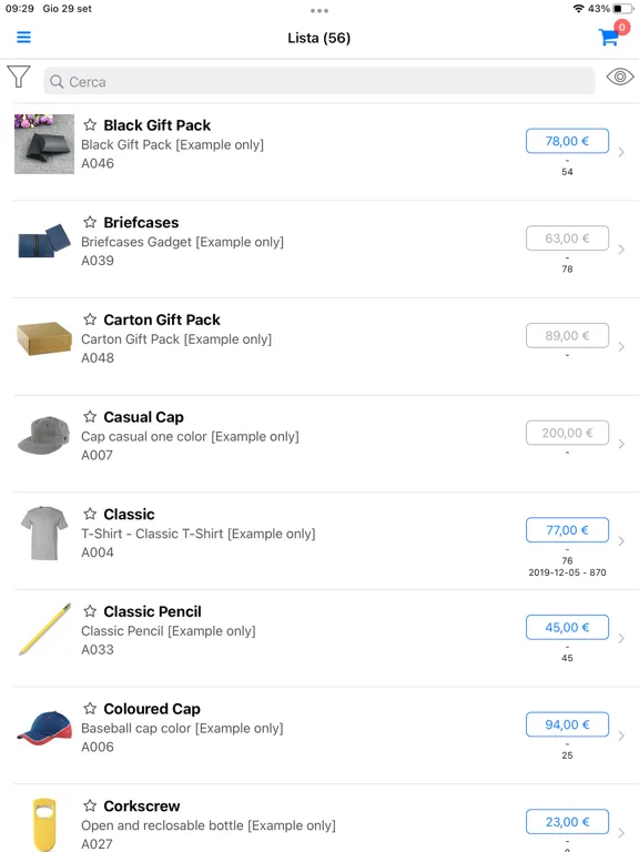 Capturas de pantalla de ZotSell B2B Orders iPad 