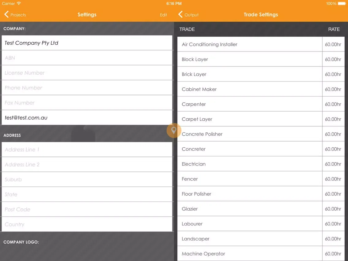 Tradequote iPad  سکرین شاٹس