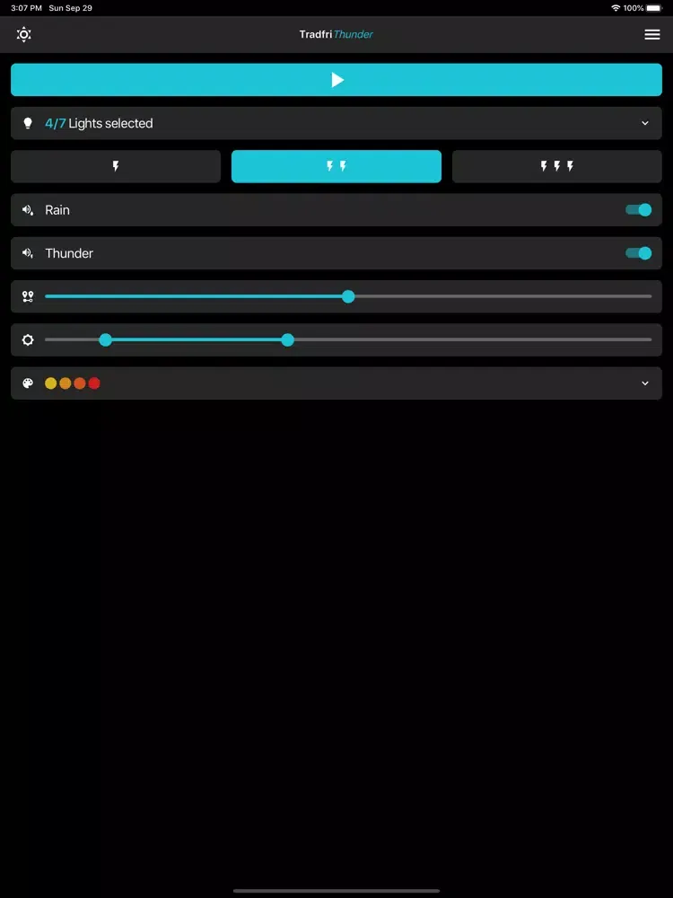 Tradfri Thunder iPad  스크린샷