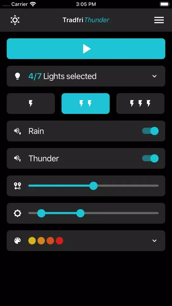 Tradfri Thunder 스크린샷