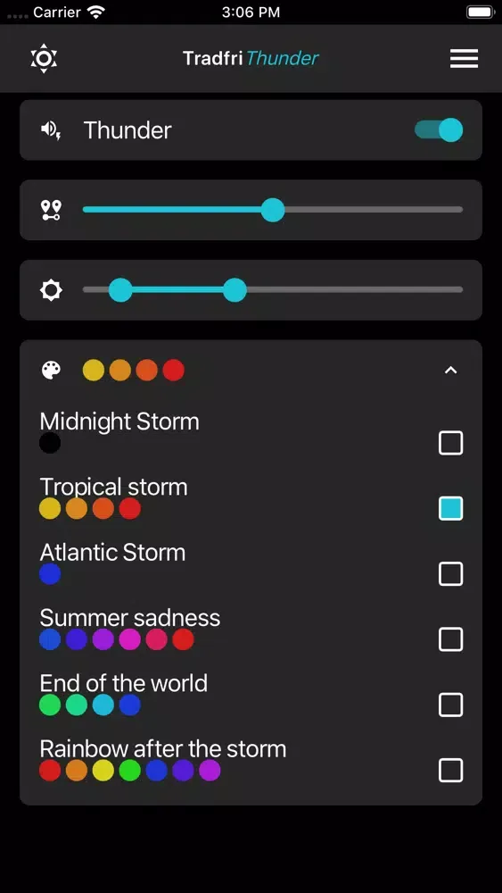 Tradfri Thunder 스크린샷