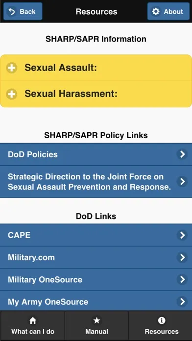 Capturas de pantalla de WeCare, JBSA