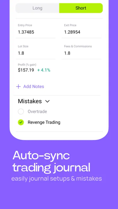 Tangkapan skrin Tradology: Trading Journal