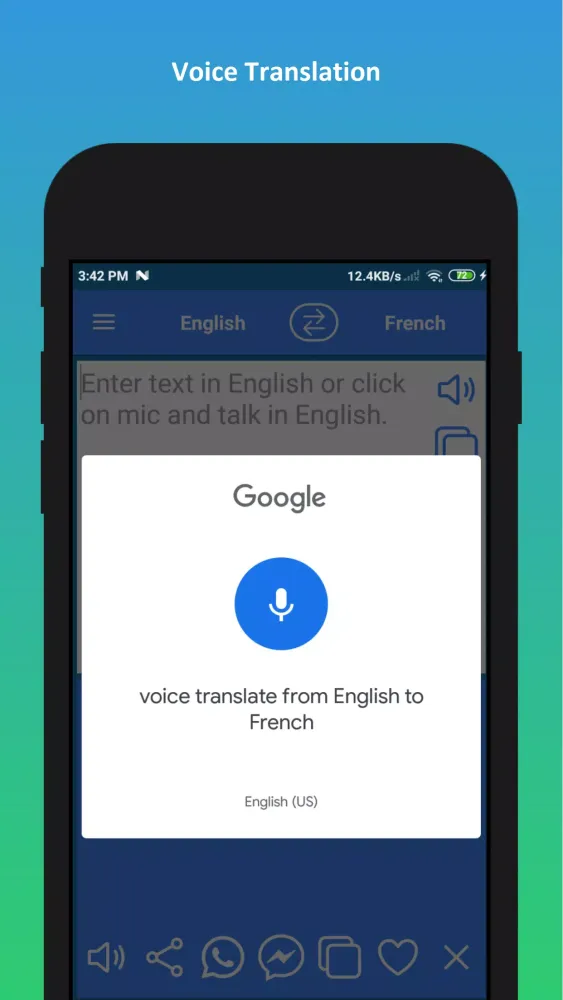 English to French Translation Screenshots