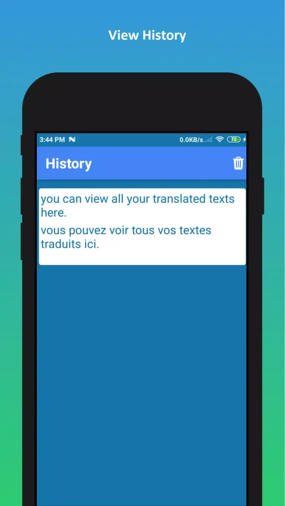 English to French Translation Screenshots