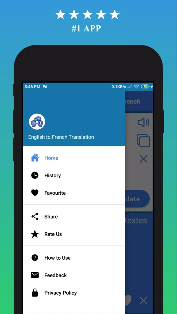 English to French Translation Screenshots