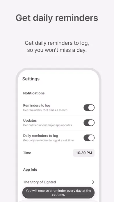 Lighted - Journaling Made Easy 스크린샷