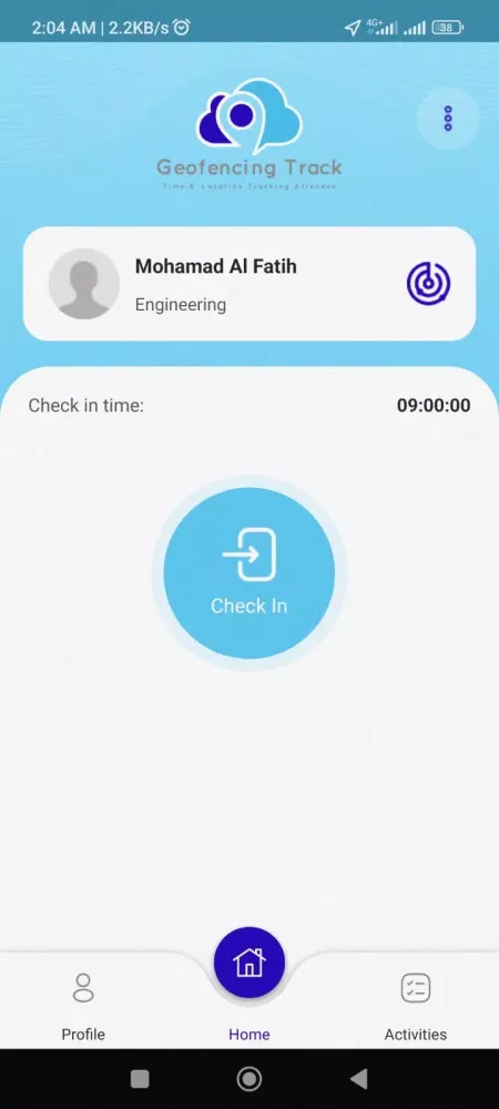 GeoFencing Track Screenshots