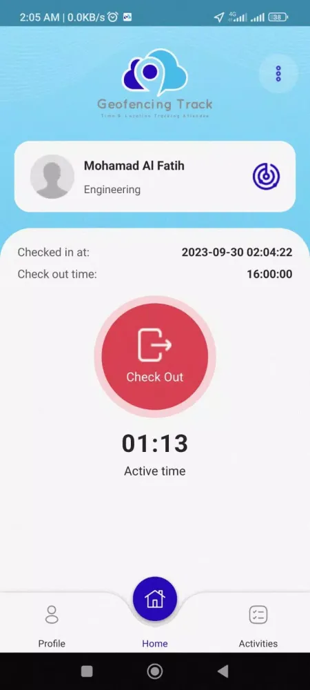 GeoFencing Track Screenshots