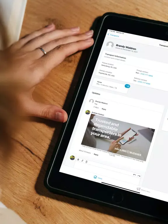 ภาพหน้าจอของ Trailer Docket iPad 