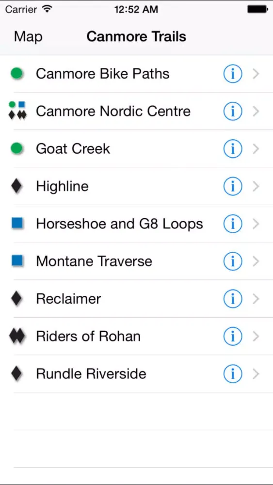 Bow Valley MTB Trail Guide應用截圖