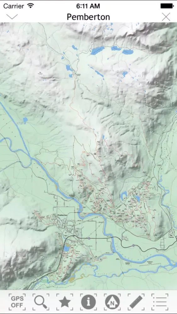 Captures d'écran de Pemberton MTB Trail Guide