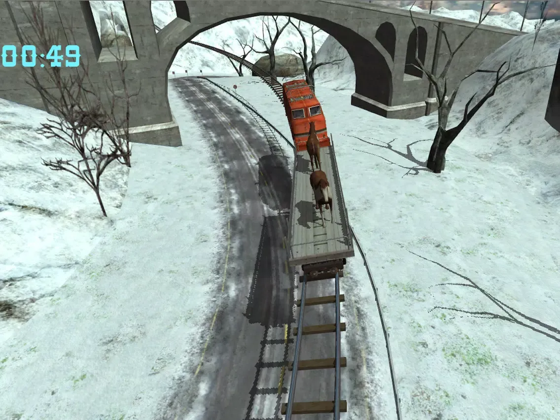 ภาพหน้าจอของ Train Hill Climbing Simulation Game iPad 
