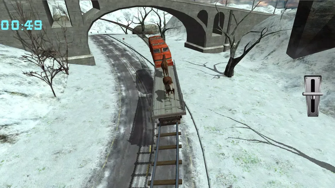 ภาพหน้าจอของ Train Hill Climbing Simulation Game