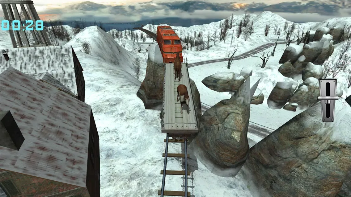 ภาพหน้าจอของ Train Hill Climbing Simulation Game