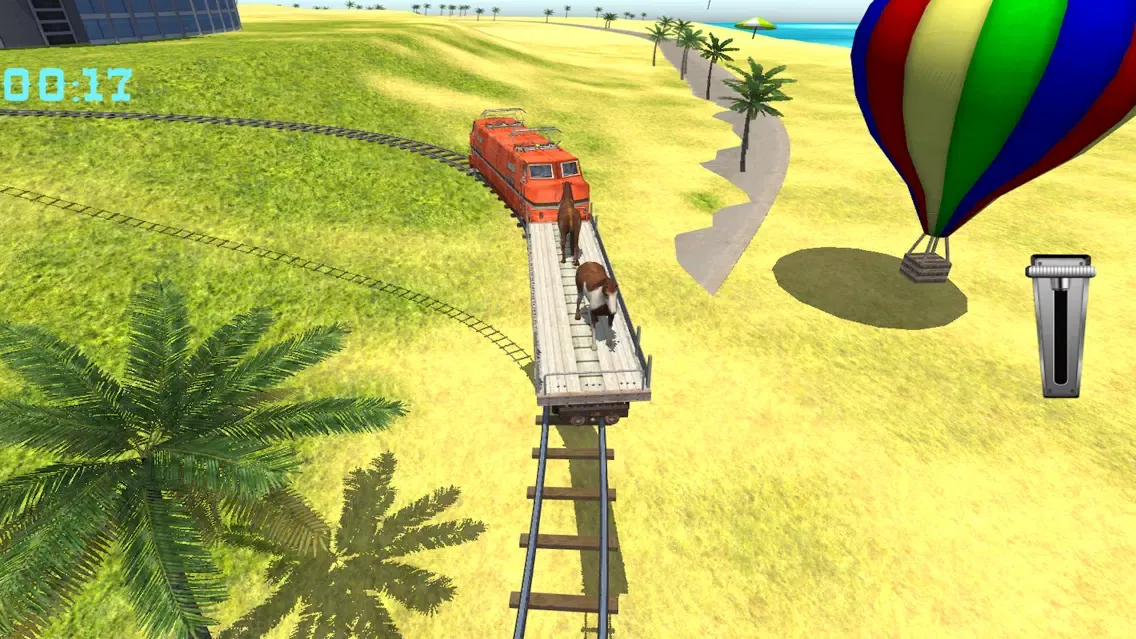 ภาพหน้าจอของ Train Hill Climbing Simulation Game