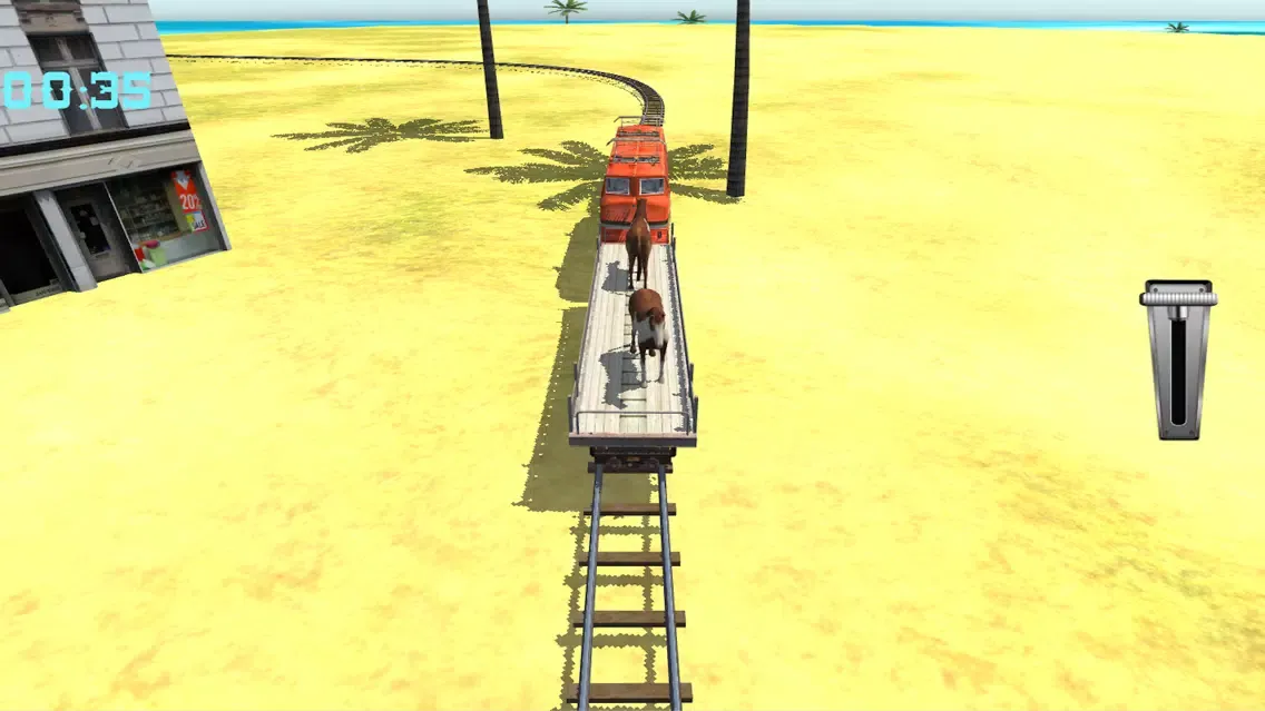 ภาพหน้าจอของ Train Hill Climbing Simulation Game