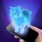 3D Cat and Kitty Hologram Joke