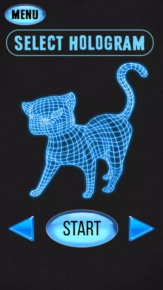 Tangkapan skrin 3D Cat and Kitty Hologram Joke