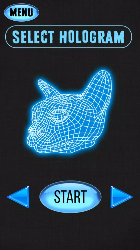 Tangkapan skrin 3D Cat and Kitty Hologram Joke
