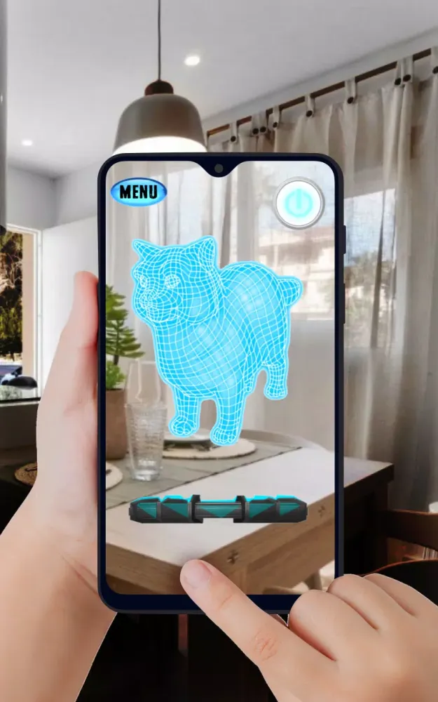 Tangkapan skrin 3D Cat and Kitty Hologram Joke