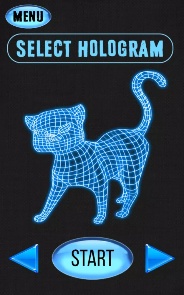 Tangkapan skrin 3D Cat and Kitty Hologram Joke
