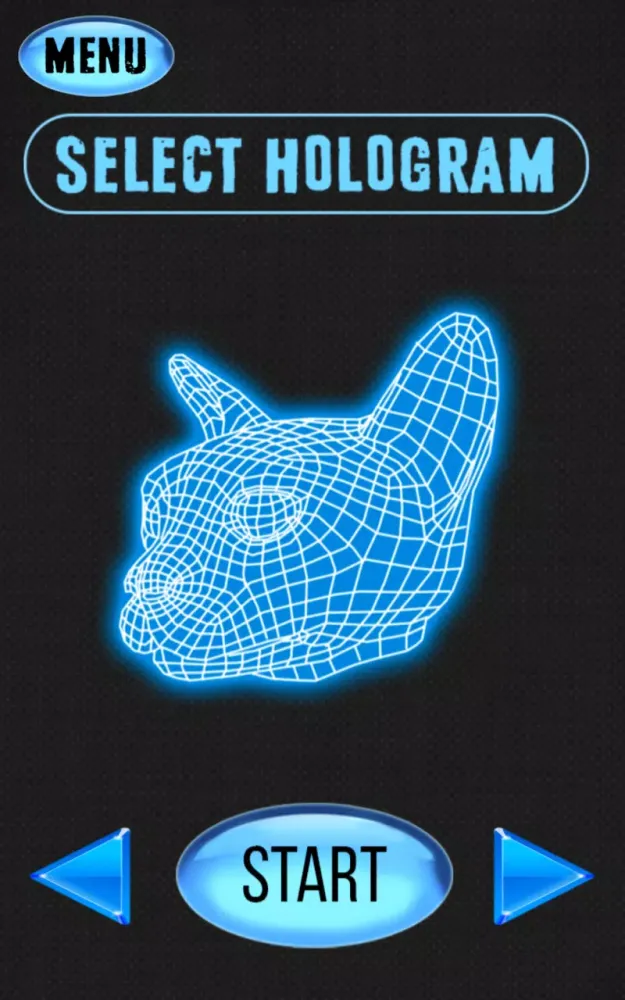Tangkapan skrin 3D Cat and Kitty Hologram Joke