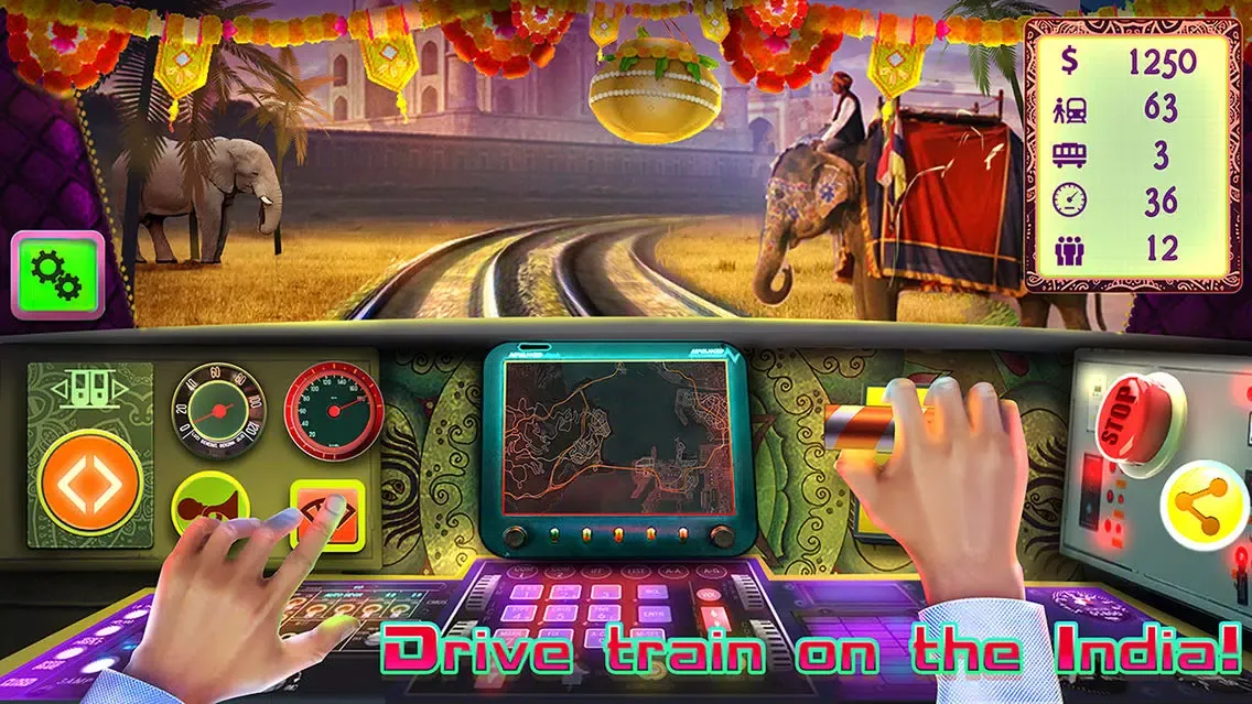 Captures d'écran de Indian Train Driving