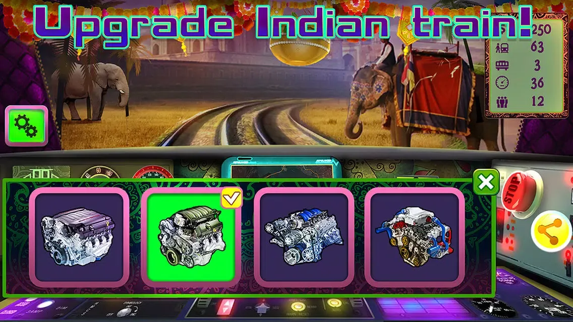 Captures d'écran de Indian Train Driving