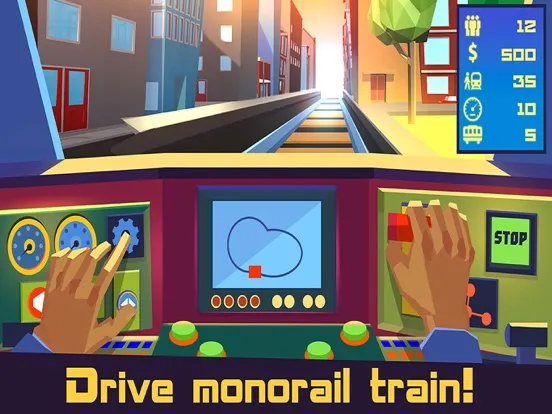 Скриншоты Minimalistic Train Simulator iPad 