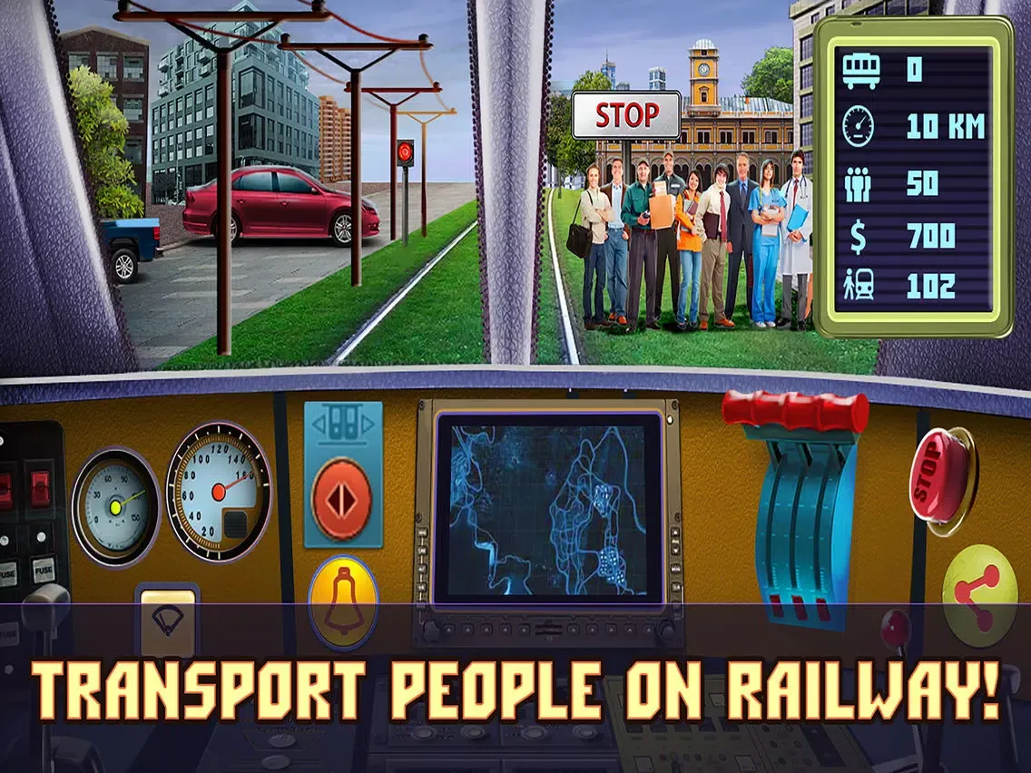Tangkapan layar Passenger Train Simulator iPad 