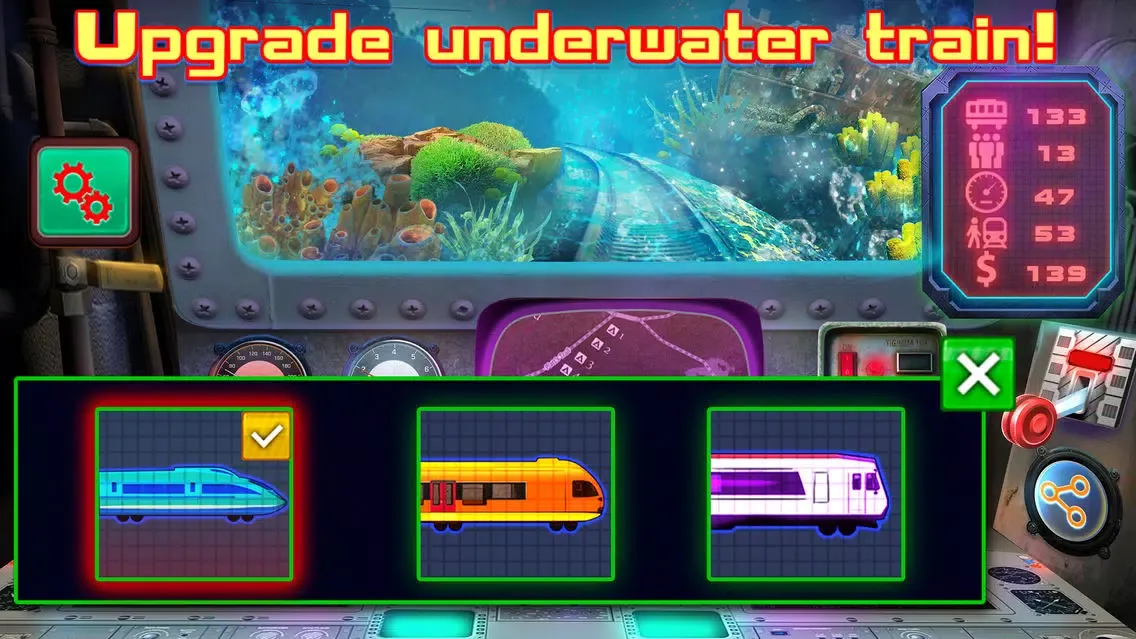 Captures d'écran de Underwater Train Driving
