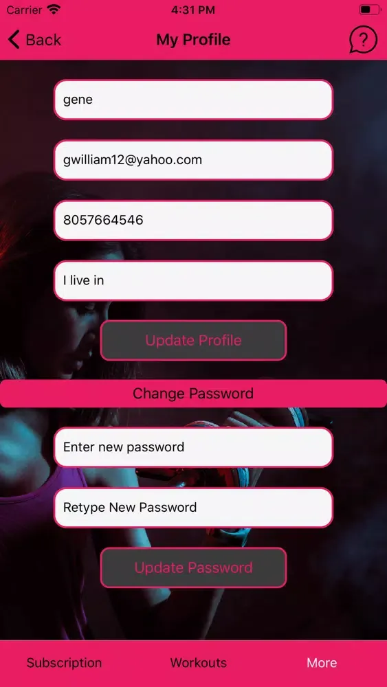 Train-em Customer Screenshots