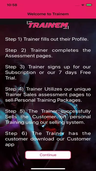 Tangkapan skrin Train-em: Gyms & Fitness Plans