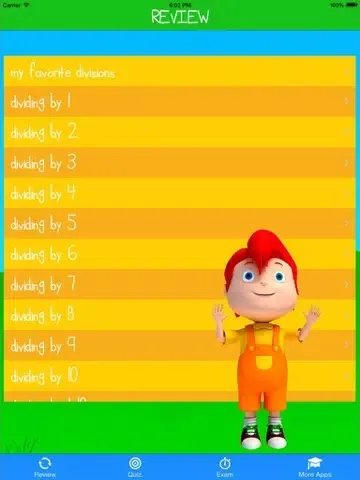 Math Divisions Trainer Lite iPad 应用截图
